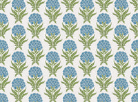 Bright blue and green