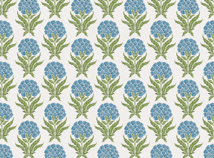 Bright blue and green