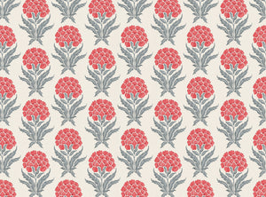 Coral and grey blue