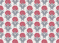 Warm red and grey blue light ground