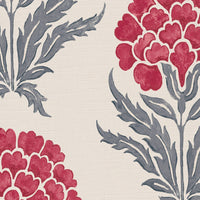 Warm red and grey blue