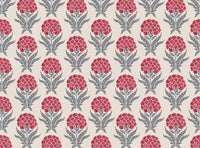Warm red and grey blue