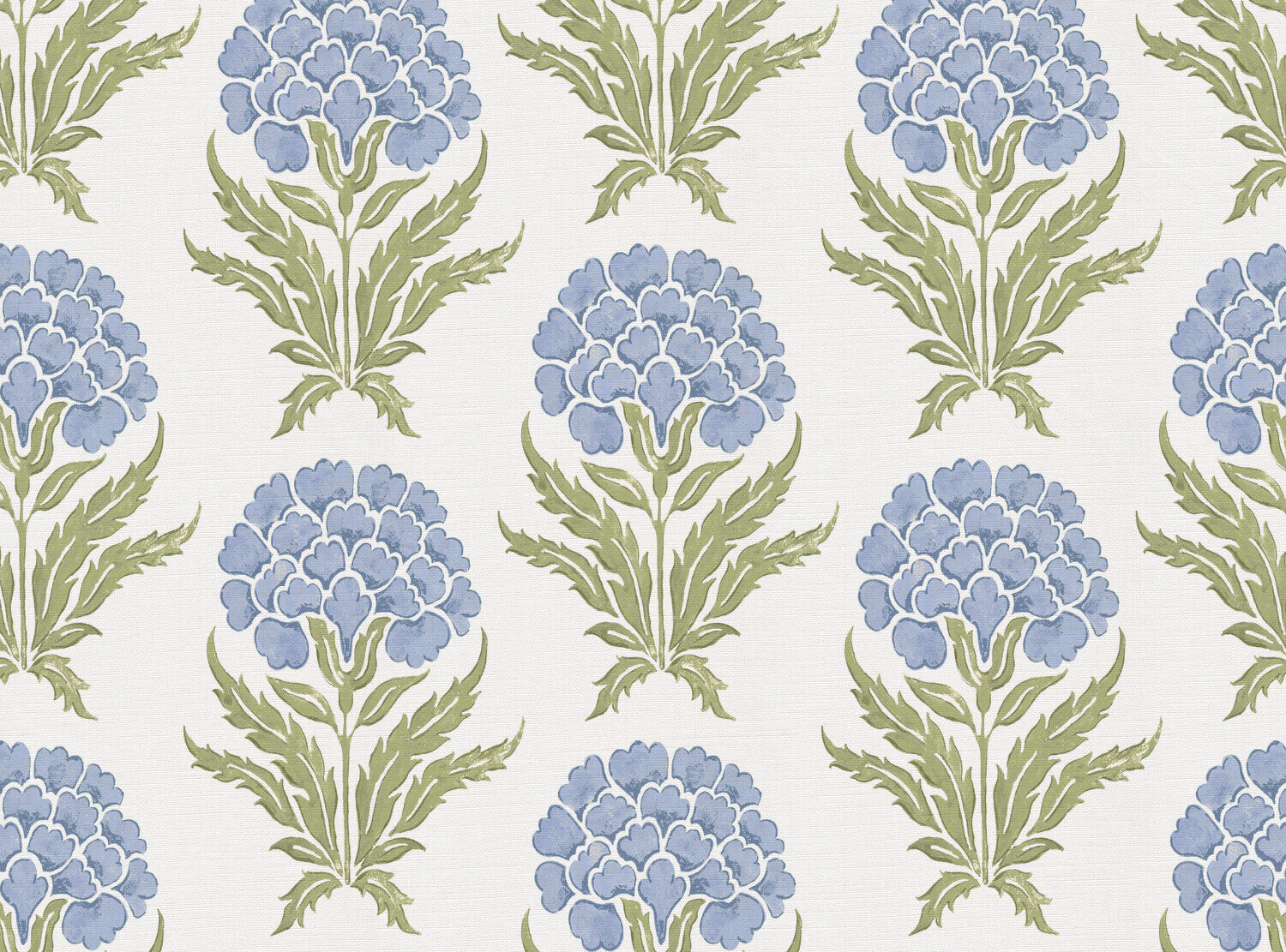 CW: Soft cornflower blue and green | BASE: Luxury Linen