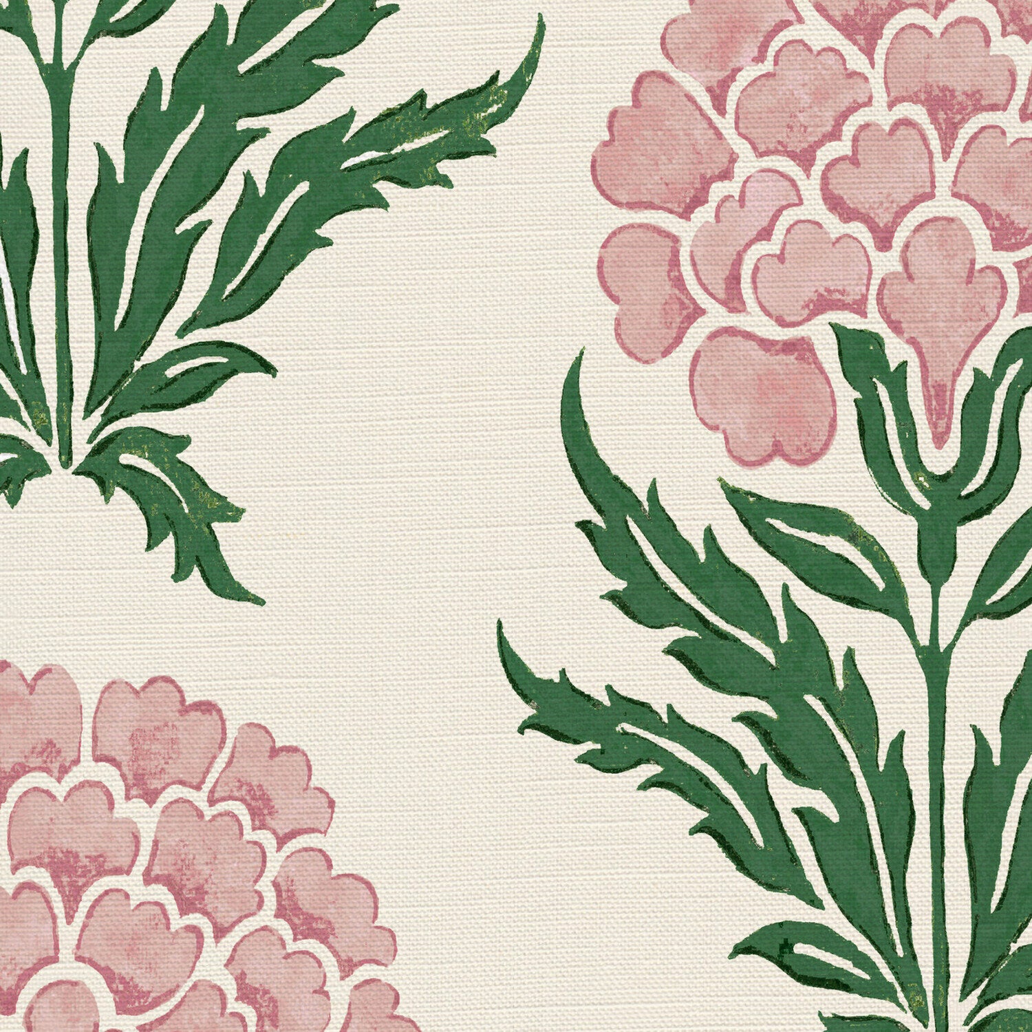CW: Soft pink and racing green | BASE: Luxury Linen | HERO