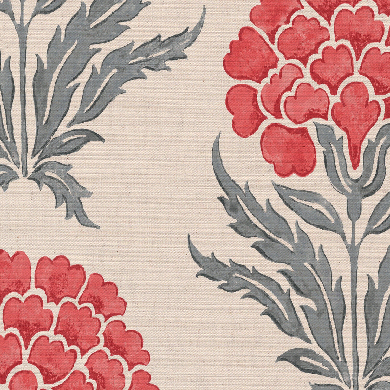 CW: Coral and grey blue | BASE: Mercia Linen | HERO