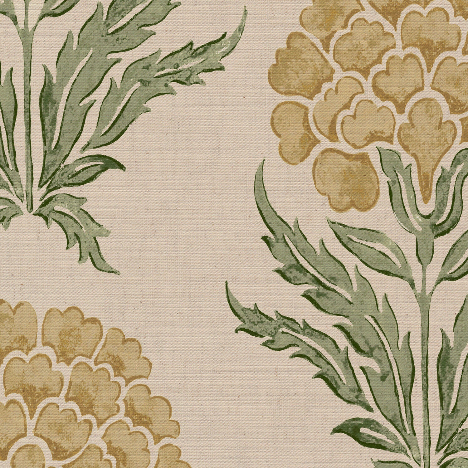 CW: Light gold and green | BASE: Mercia Linen | HERO