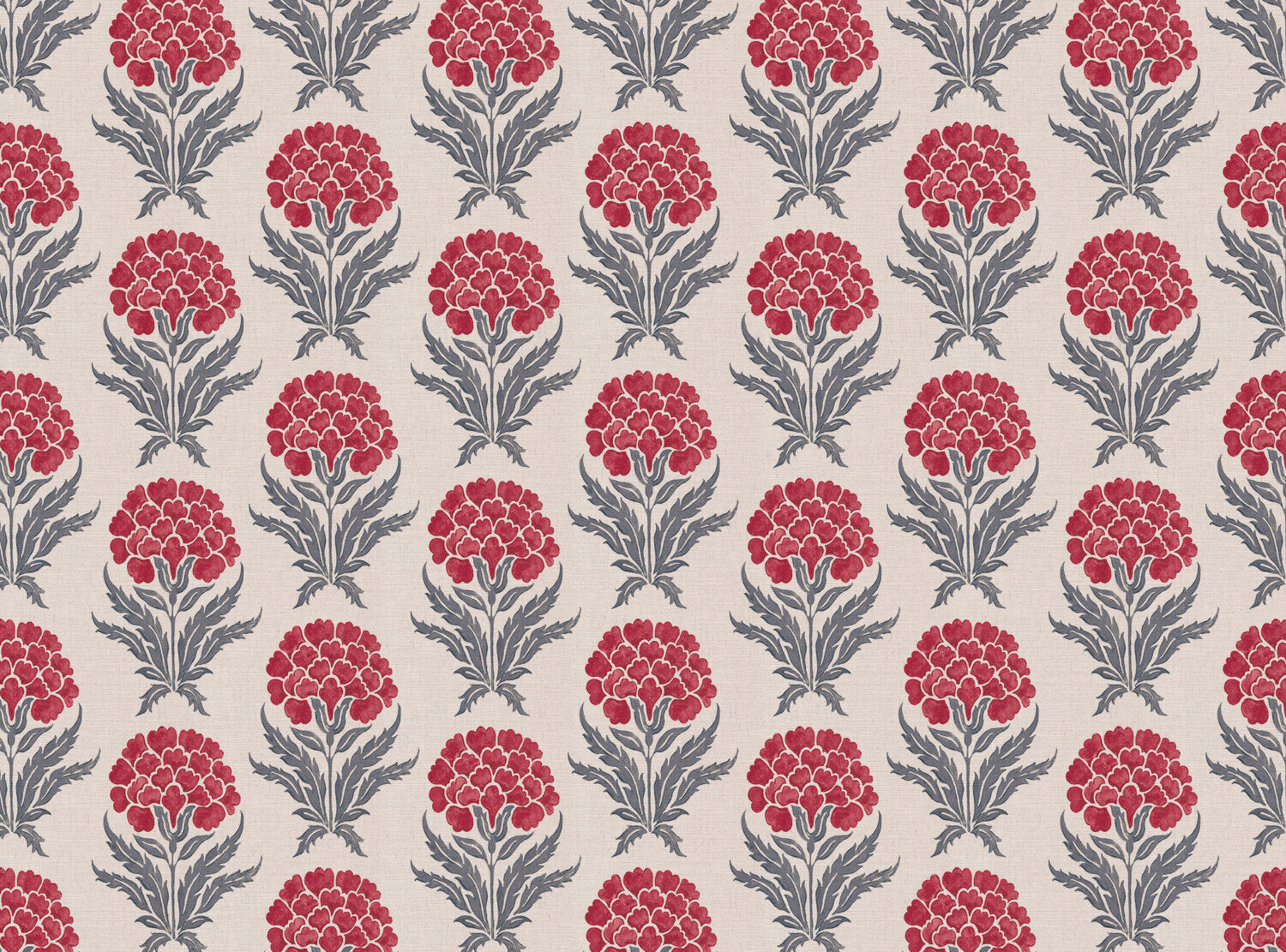 CW: Warm red and grey blue light ground | BASE: Mercia Linen
