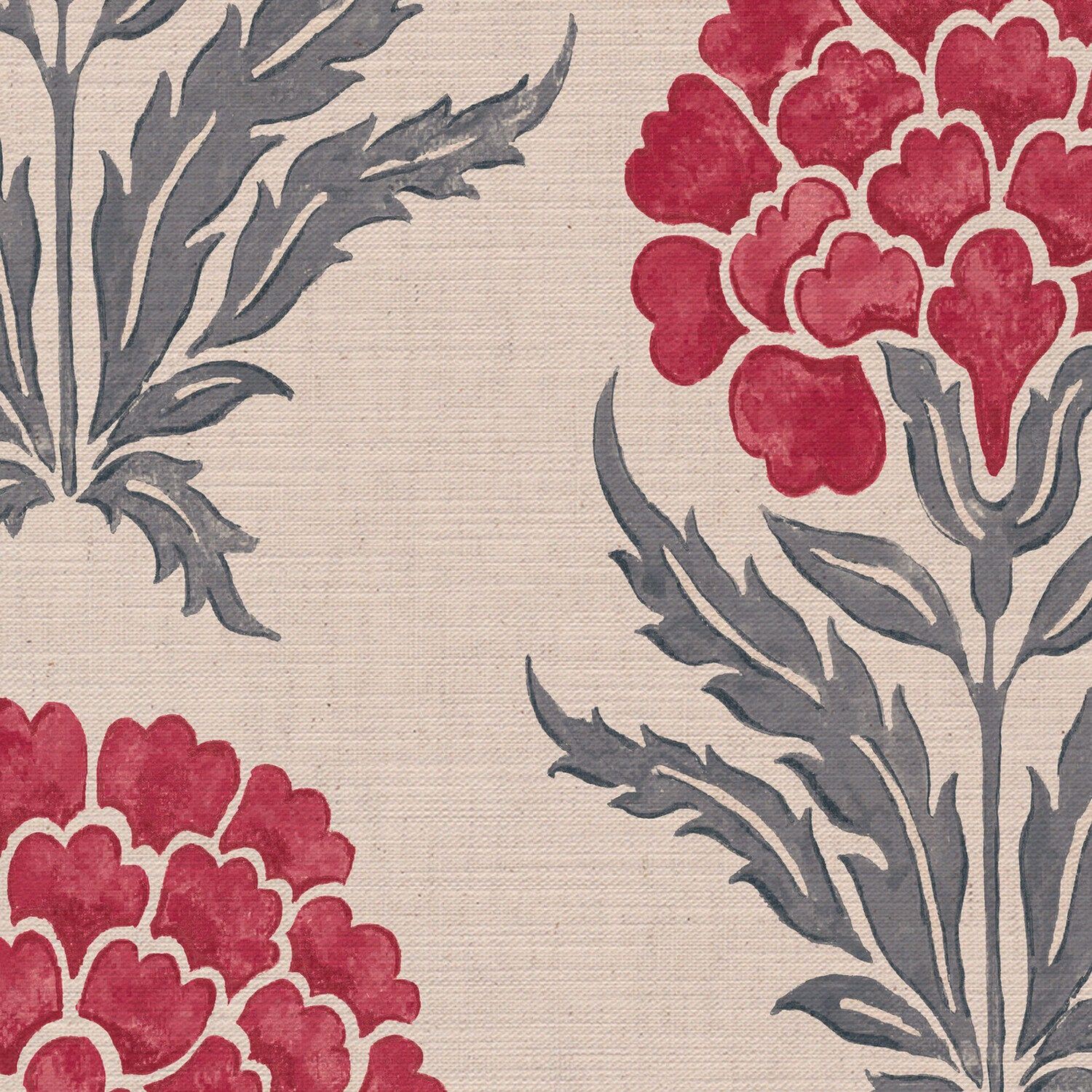 CW: Warm red and grey blue | BASE: Mercia Linen | HERO