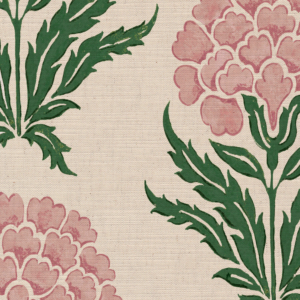 CW: Soft pink and racing green | BASE: Mercia Linen | HERO