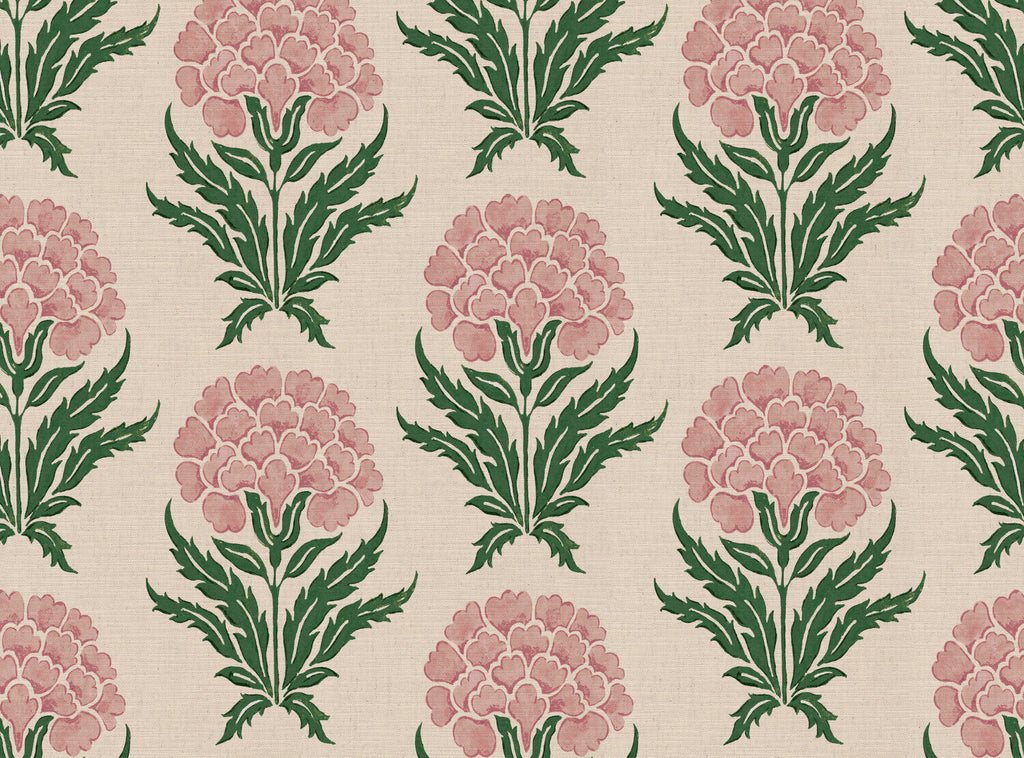 CW: Soft pink and racing green | BASE: Mercia Linen