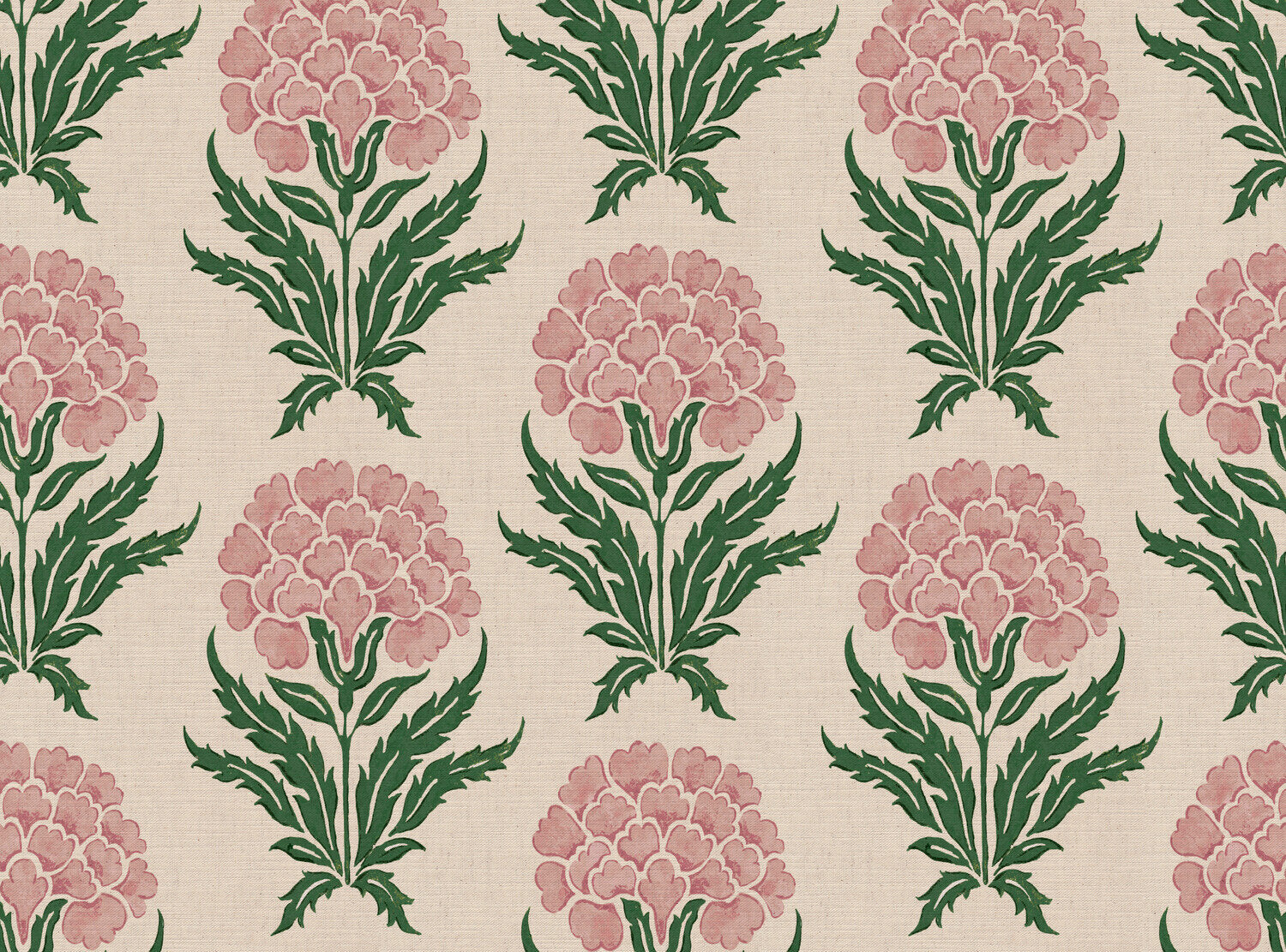 CW: Soft pink and racing green | BASE: Mercia Linen