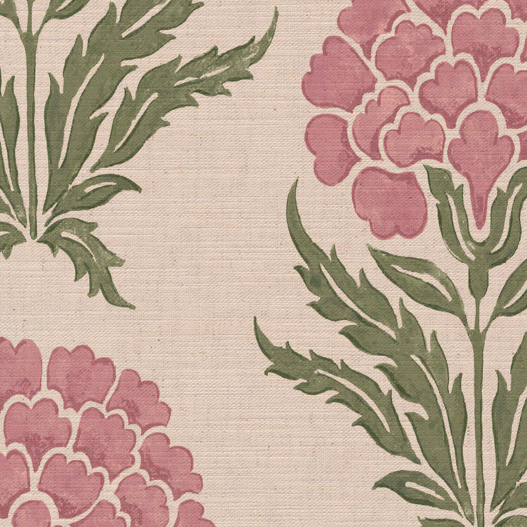 CW: Wild orchid pink and green | BASE: Mercia Linen | HERO
