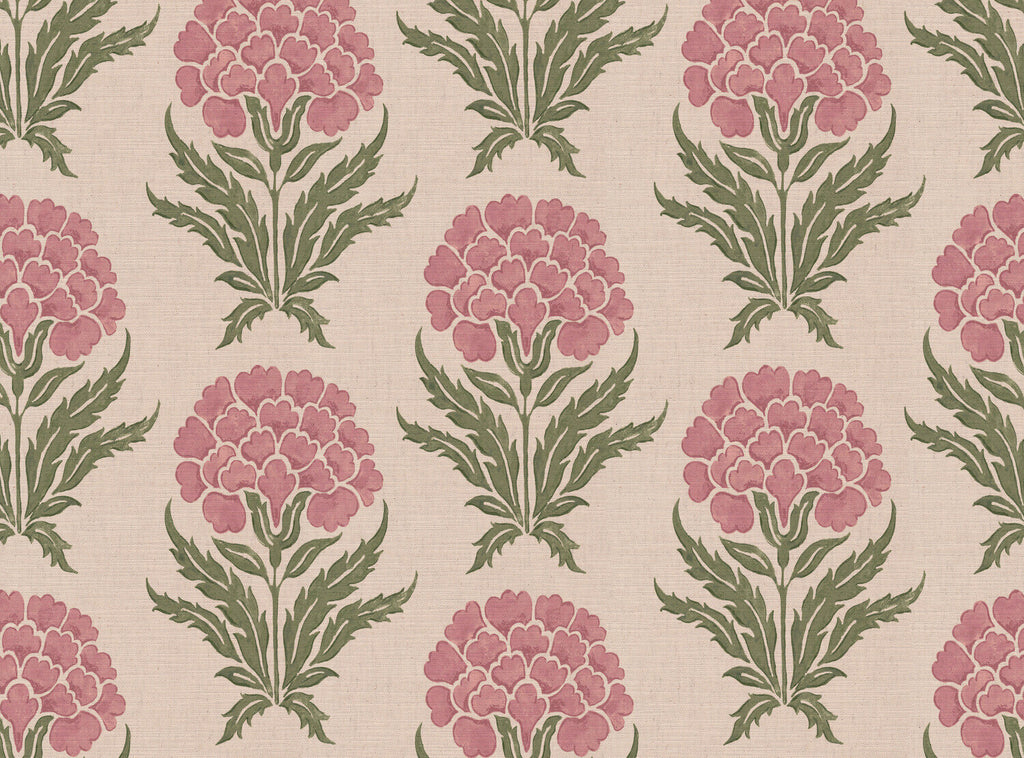 CW: Wild orchid pink and green | BASE: Mercia Linen