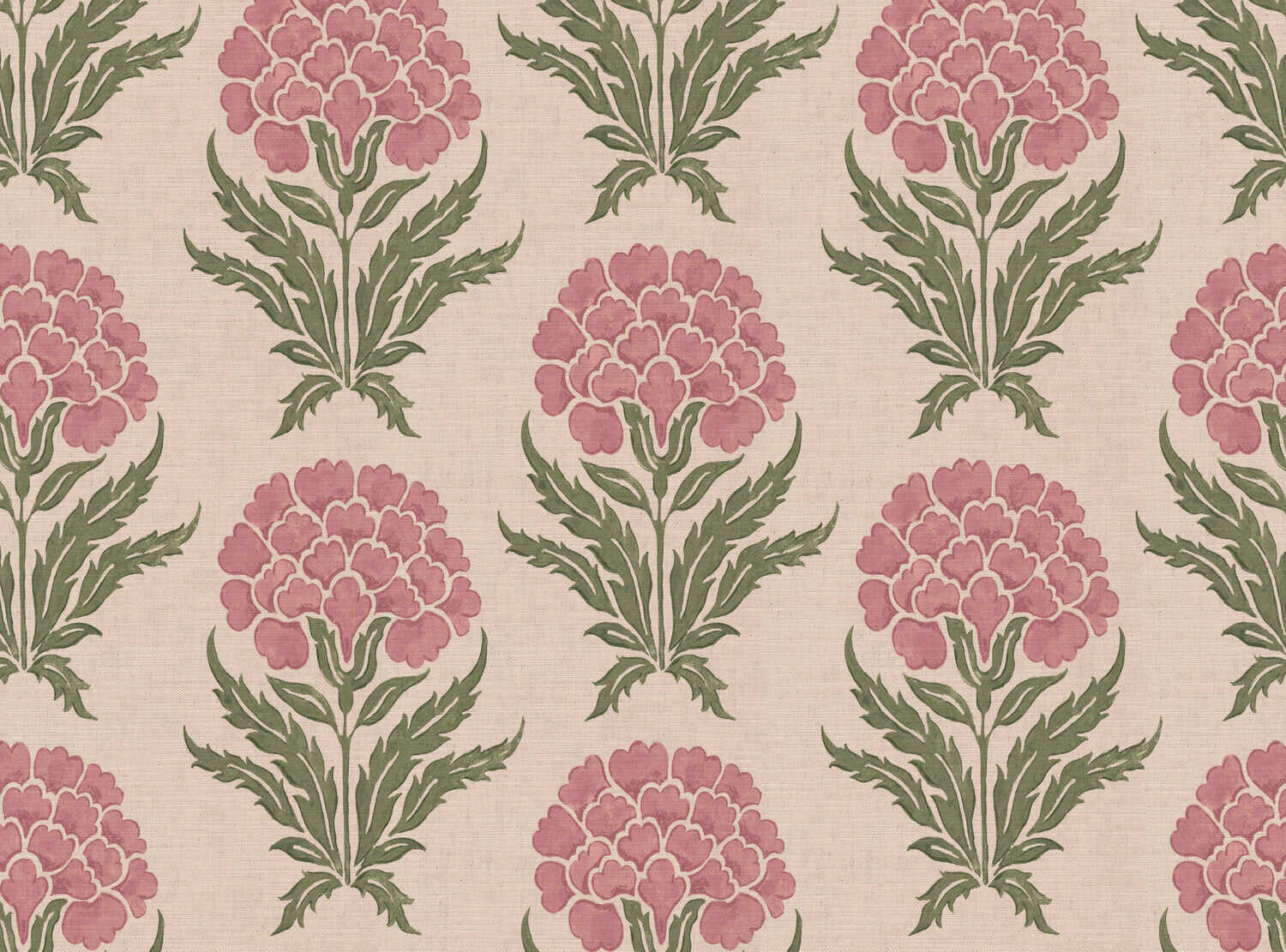 CW: Wild orchid pink and green | BASE: Mercia Linen