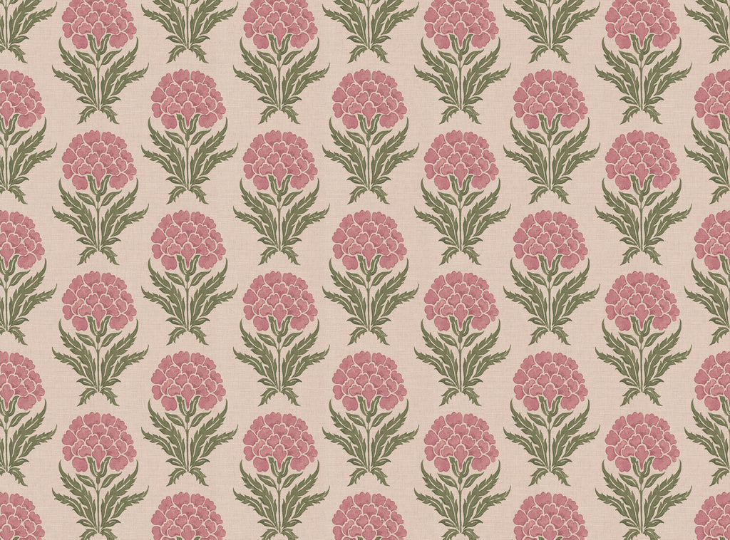 CW: Wild orchid pink and green | BASE: Mercia Linen
