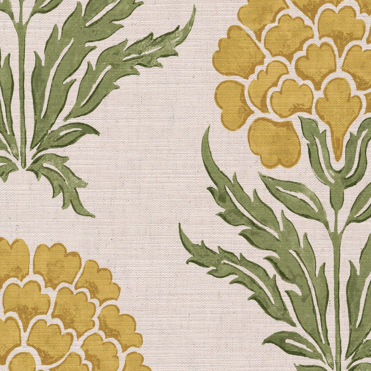 CW: Yellow and soft green | BASE: Mercia Linen | HERO