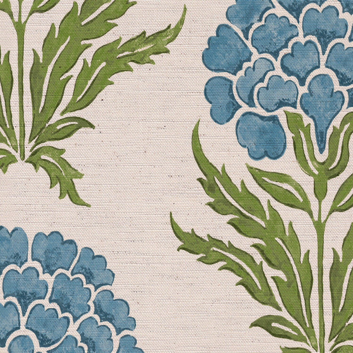 CW: Bright blue and green | BASE: Natural Luxury Linen | HERO