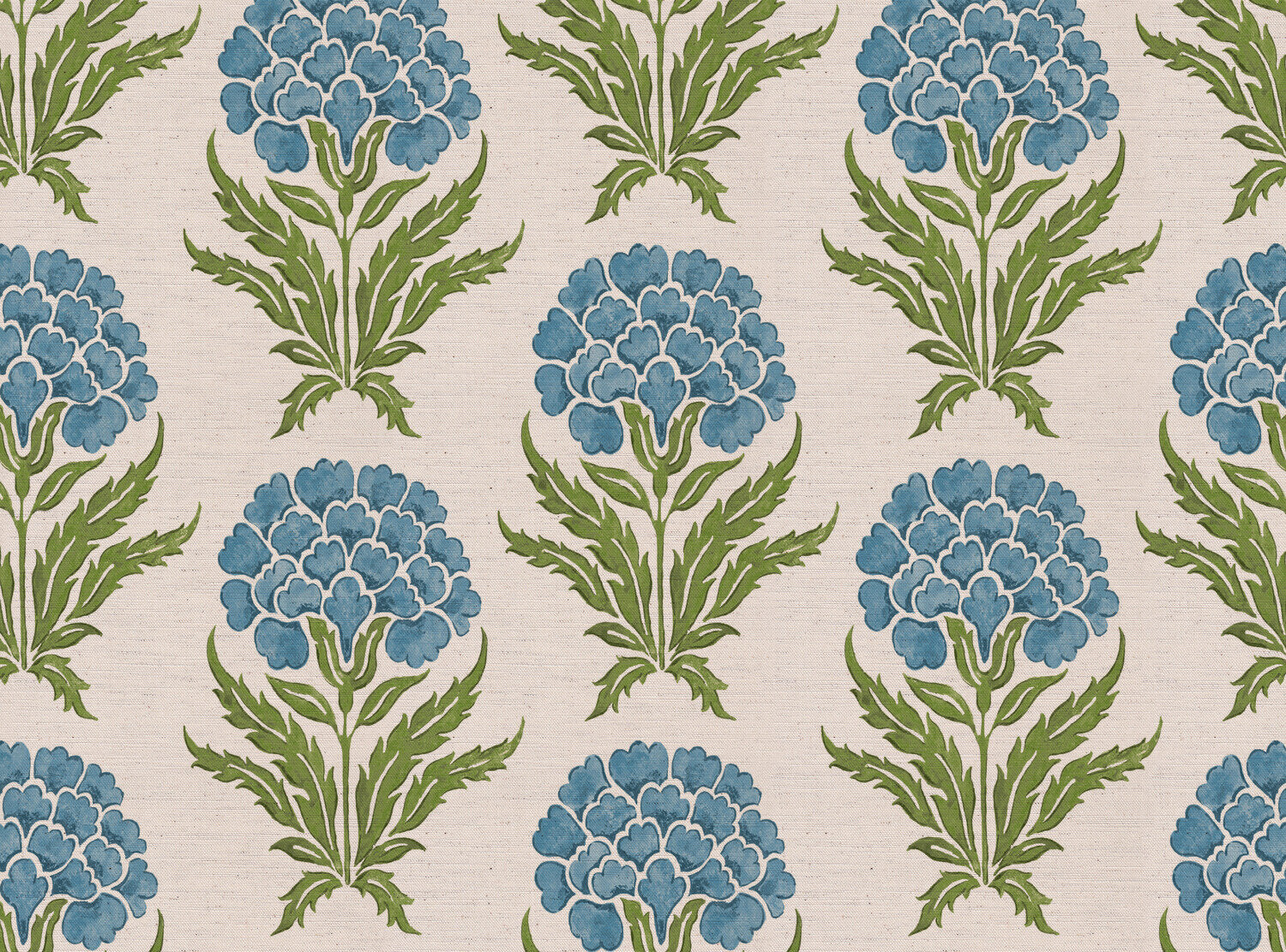 CW: Bright blue and green | BASE: Natural Luxury Linen