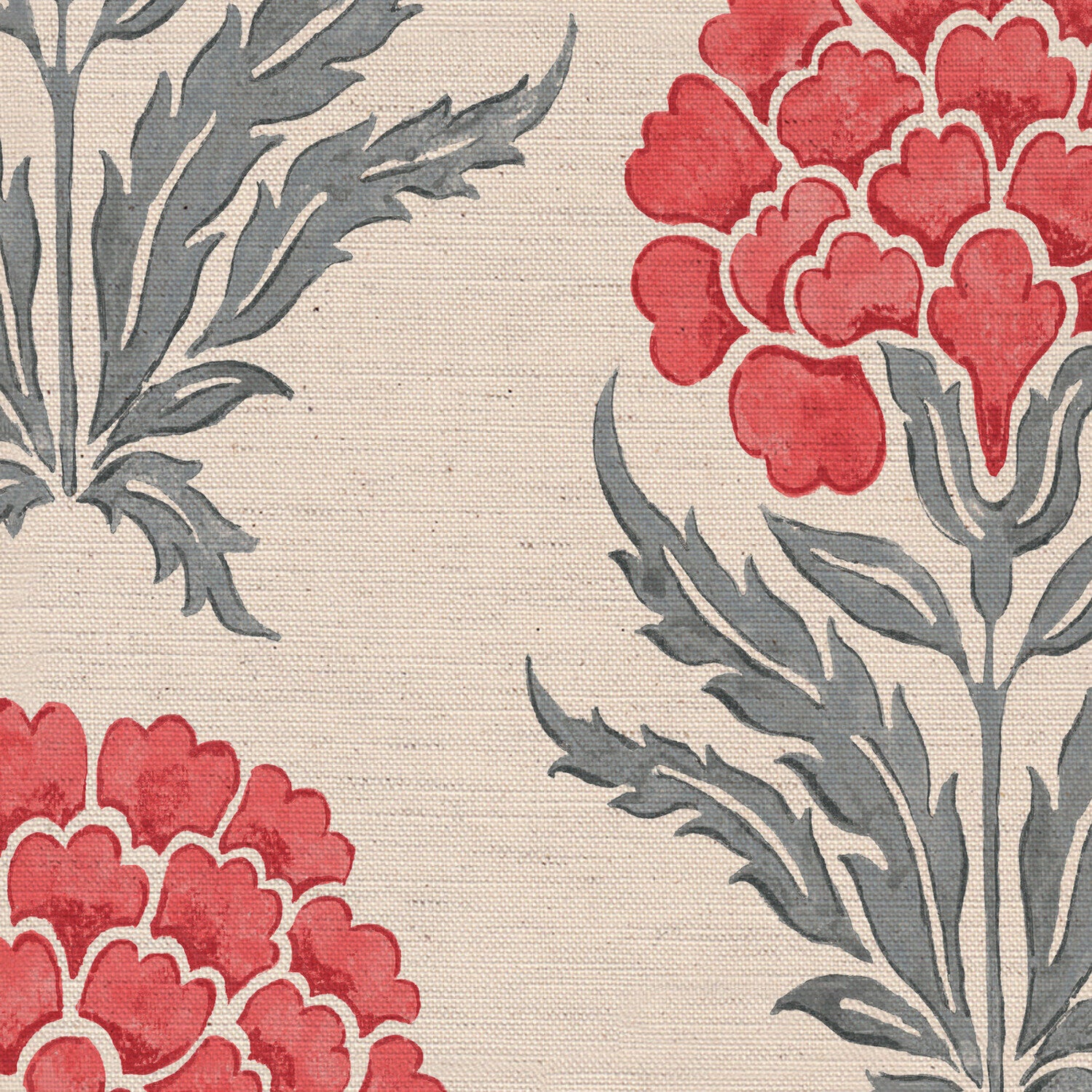 CW: Coral and grey blue | BASE: Natural Luxury Linen | HERO