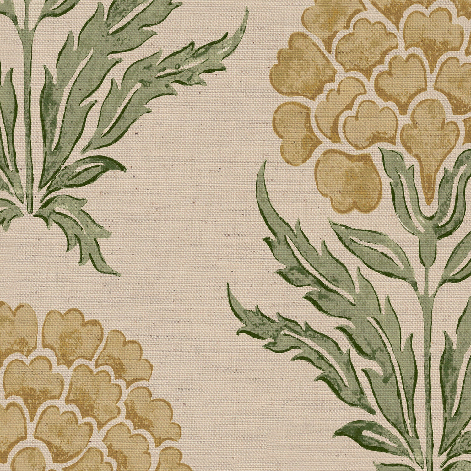 CW: Light gold and green | BASE: Natural Luxury Linen | HERO