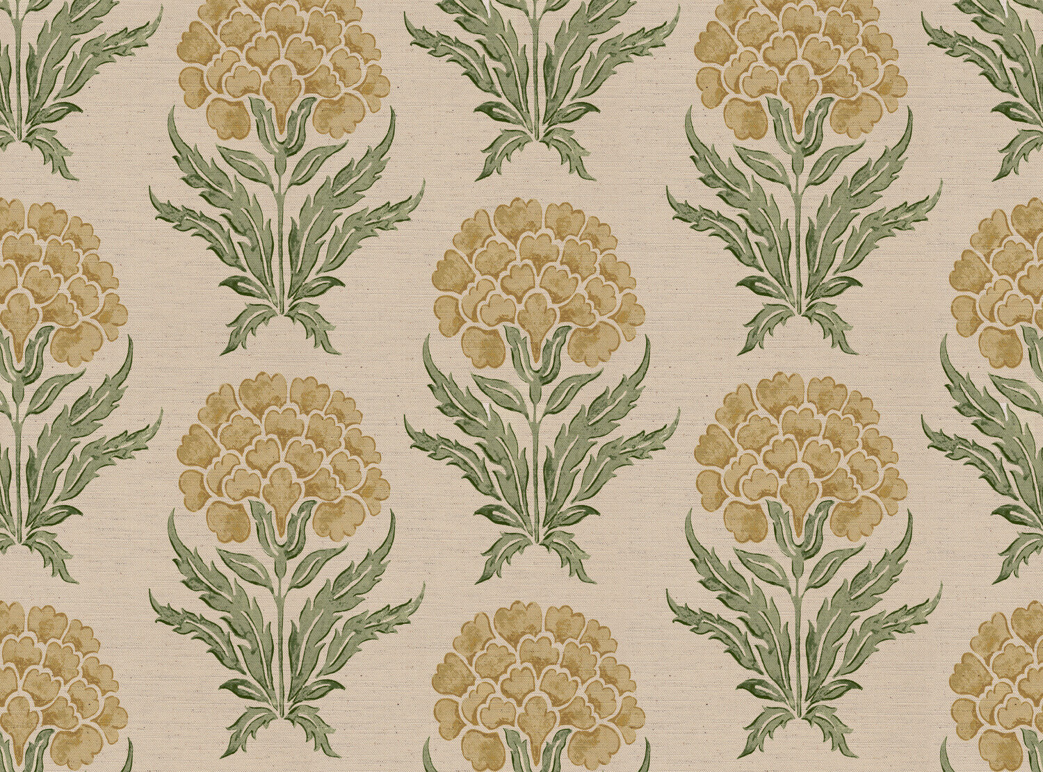 CW: Light gold and green | BASE: Natural Luxury Linen