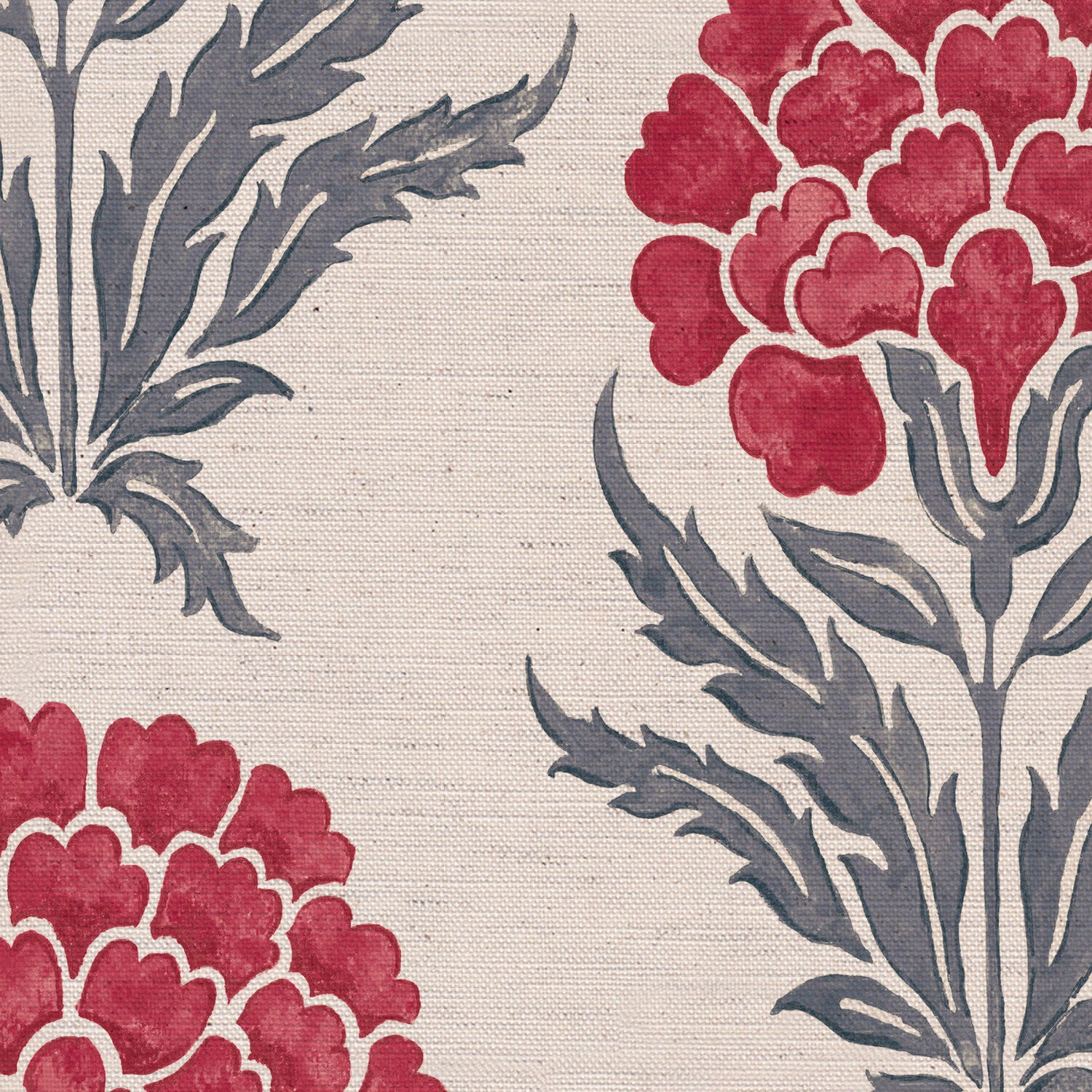 CW: Warm red and grey blue light ground | BASE: Natural Luxury Linen | HERO