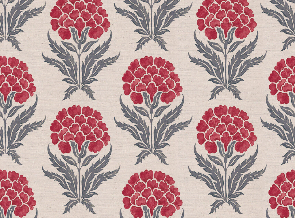 CW: Warm red and grey blue light ground | BASE: Natural Luxury Linen
