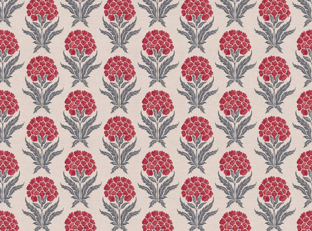 CW: Warm red and grey blue light ground | BASE: Natural Luxury Linen
