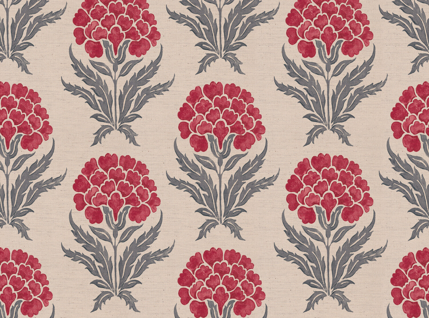 CW: Warm red and grey blue | BASE: Natural Luxury Linen