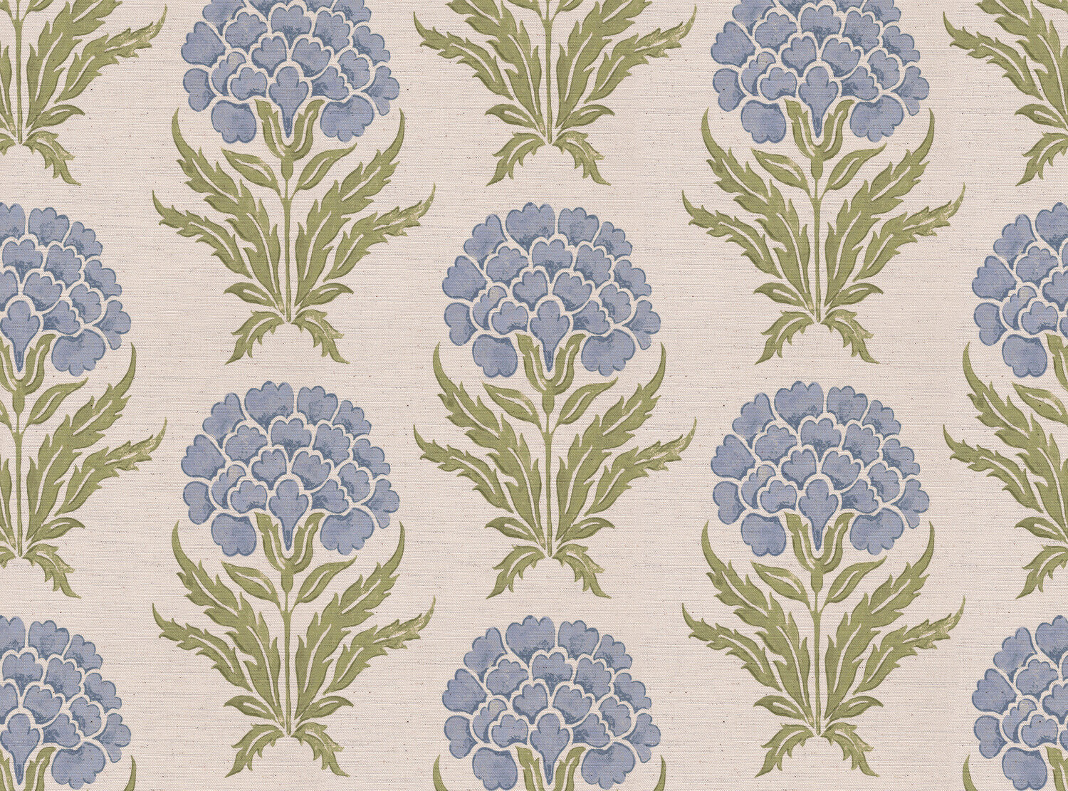 CW: Soft cornflower blue and green | BASE: Natural Luxury Linen