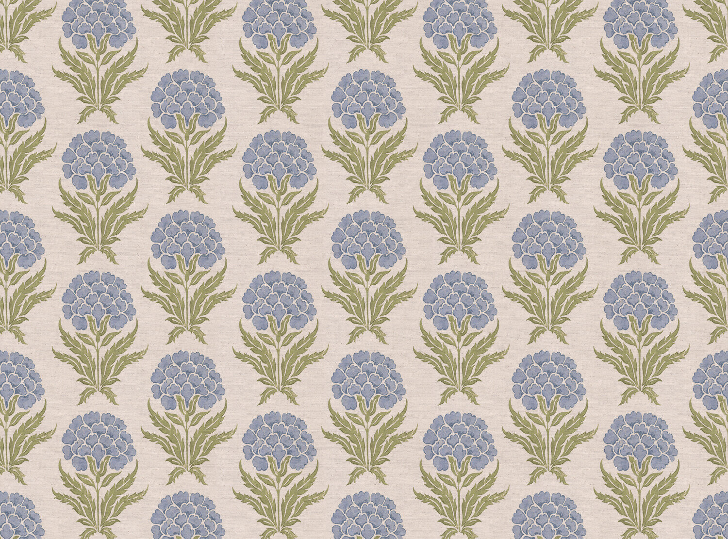 CW: Soft cornflower blue and green | BASE: Natural Luxury Linen