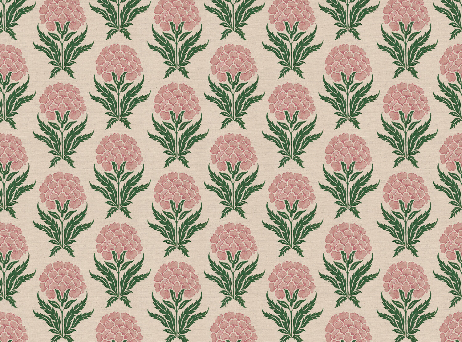 CW: Soft pink and racing green | BASE: Natural Luxury Linen
