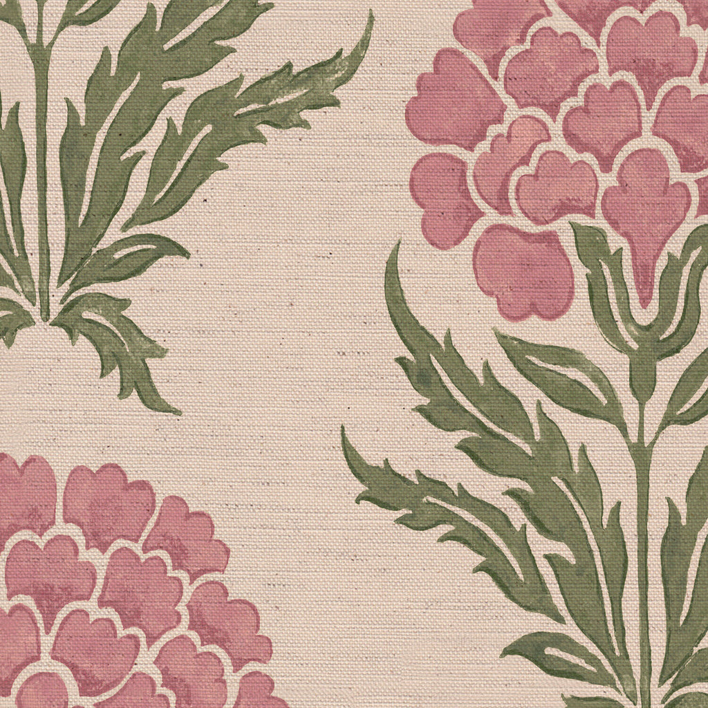 CW: Wild orchid pink and green | BASE: Natural Luxury Linen | HERO