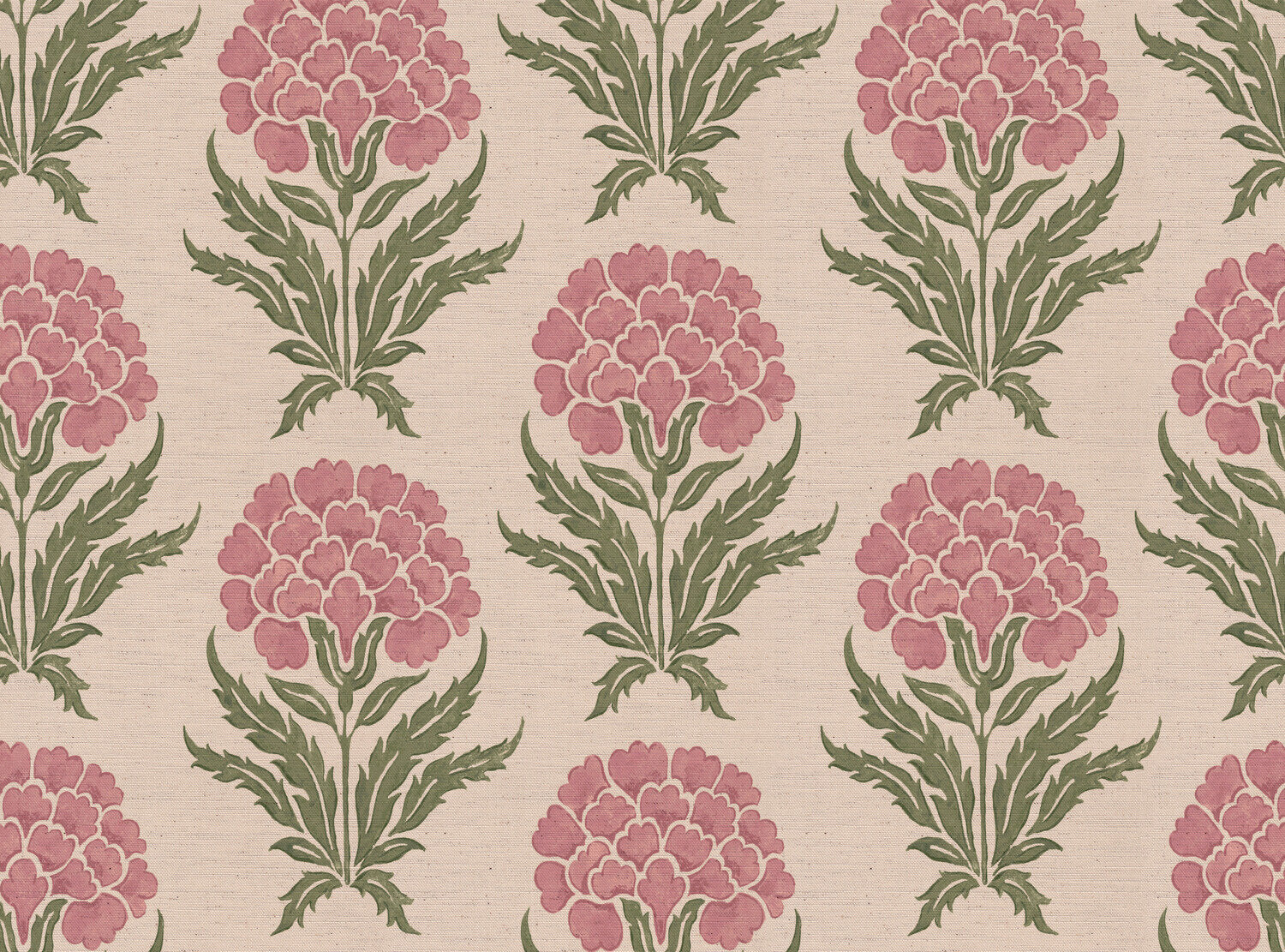 CW: Wild orchid pink and green | BASE: Natural Luxury Linen