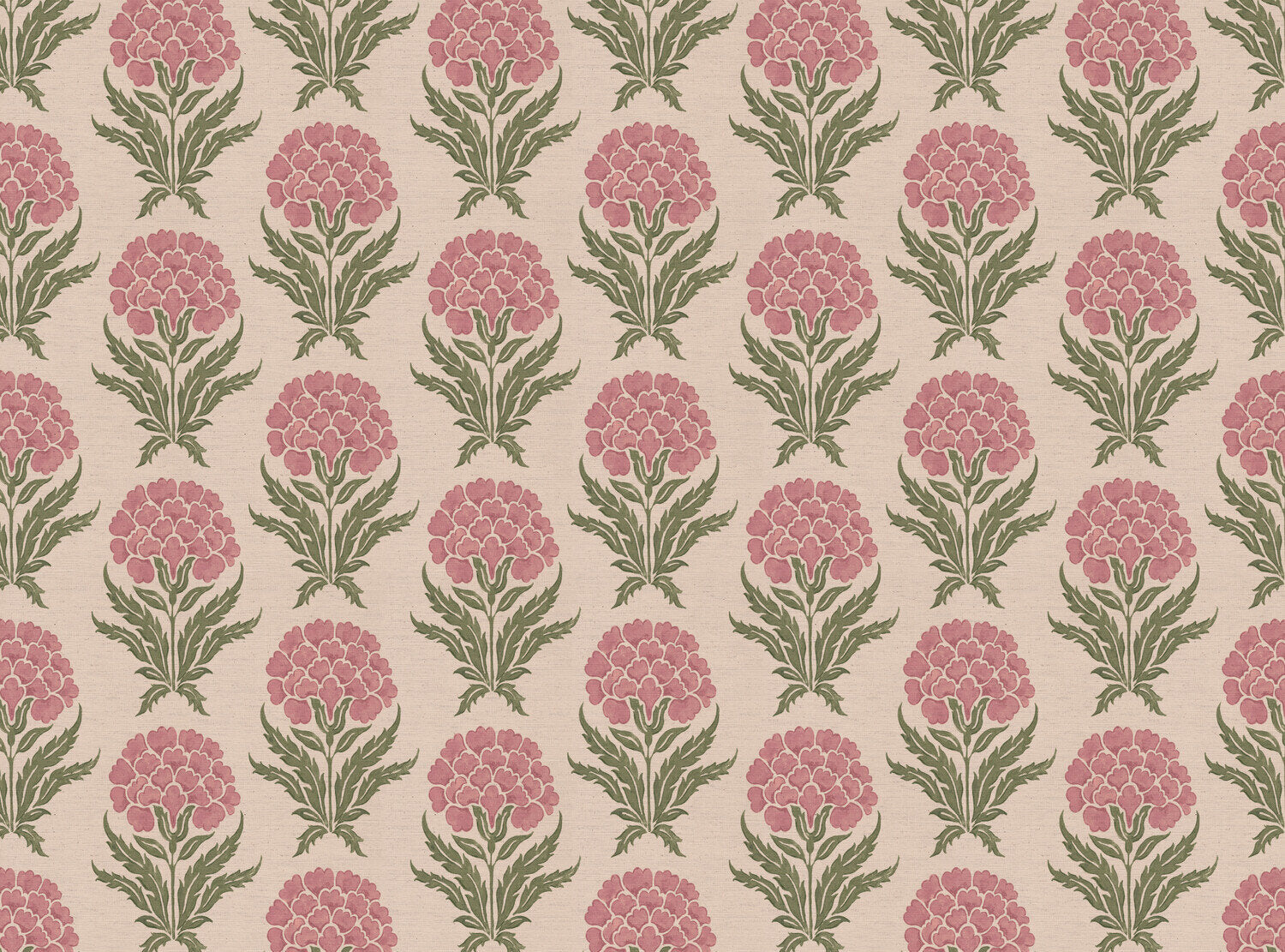 CW: Wild orchid pink and green | BASE: Natural Luxury Linen