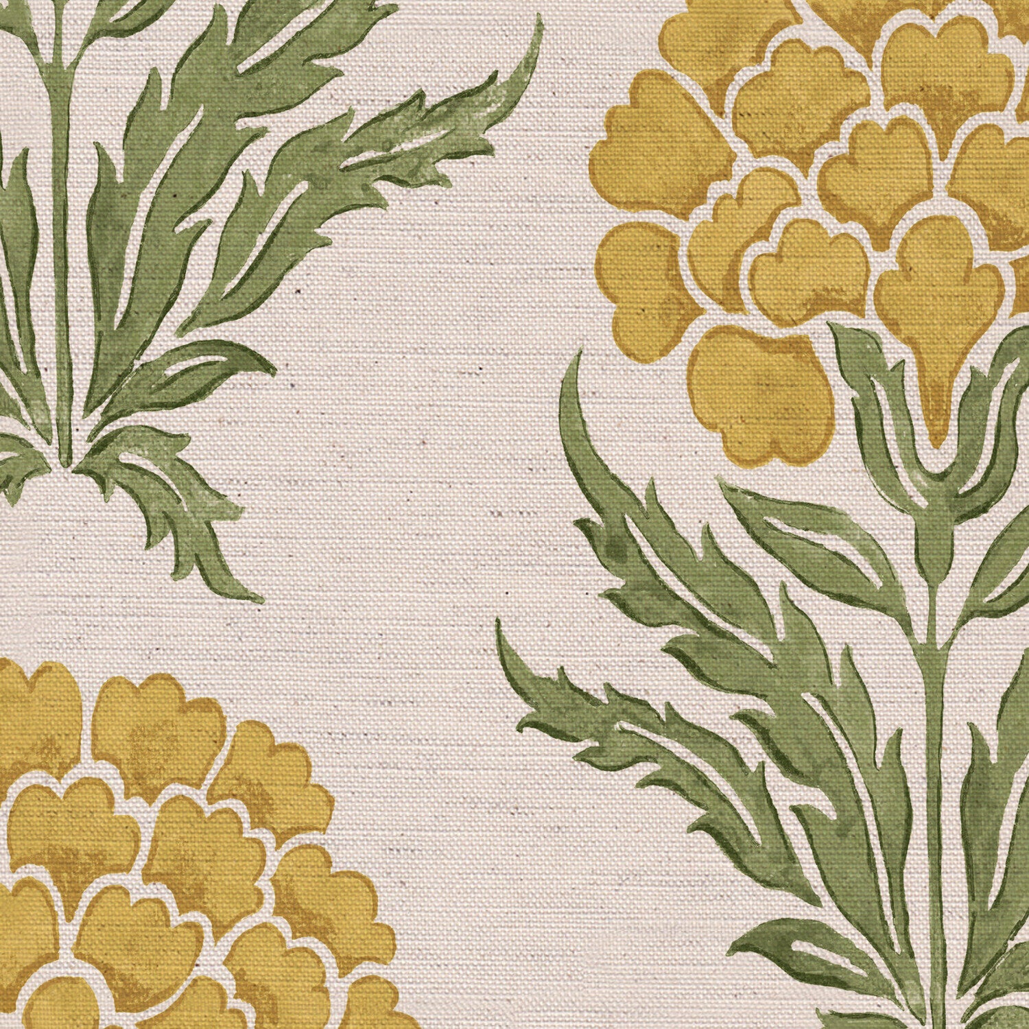 CW: Yellow and soft green | BASE: Natural Luxury Linen | HERO