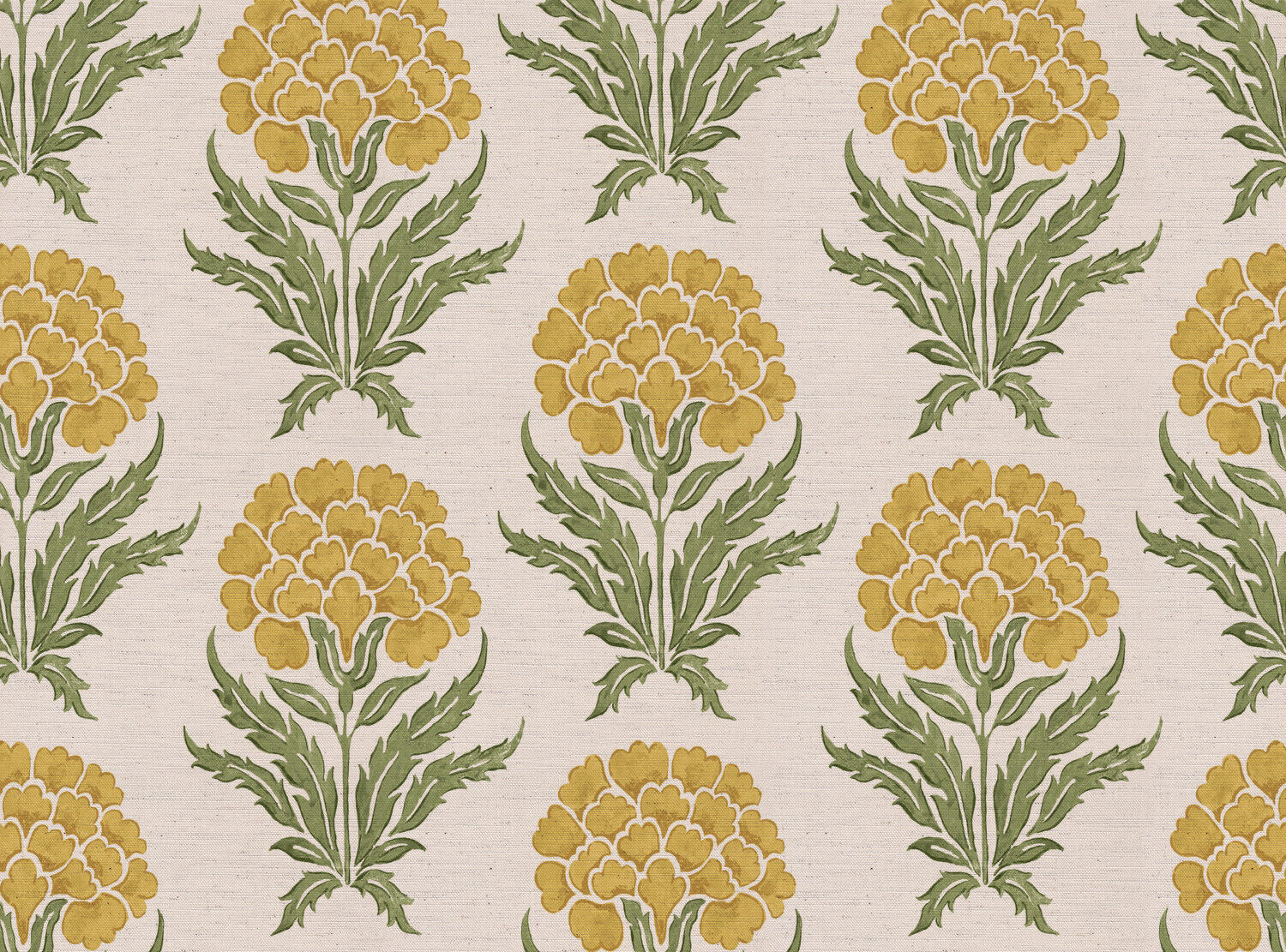 CW: Yellow and soft green | BASE: Natural Luxury Linen