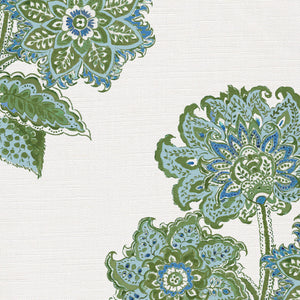 Blue and moss green