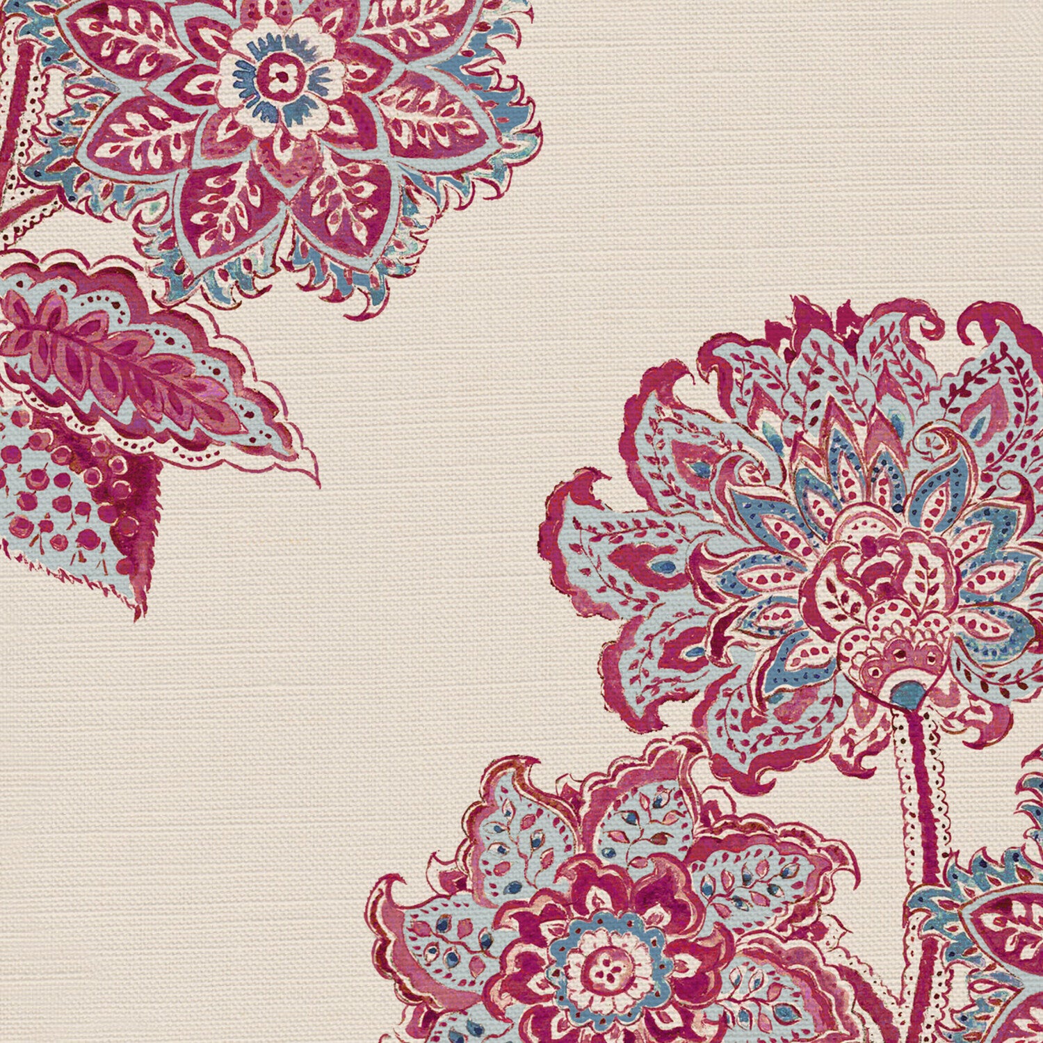 CW: Deep pink and blue | BASE: Luxury Linen | HERO