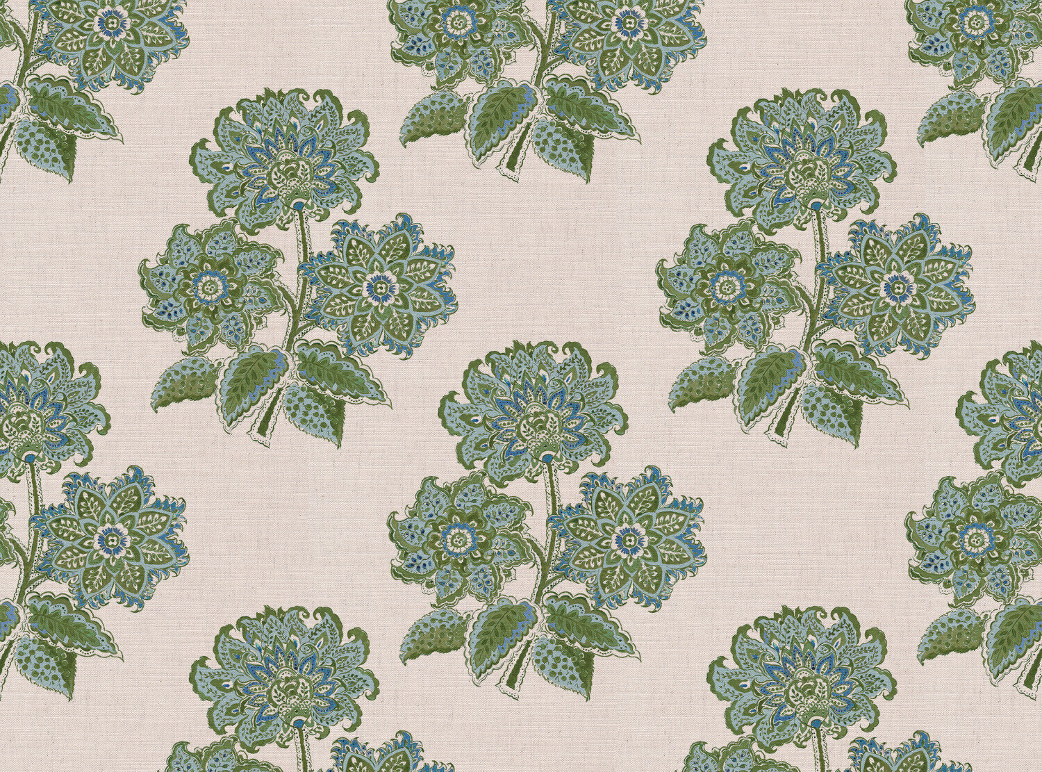 CW: Blue and moss green | BASE: Mercia Linen