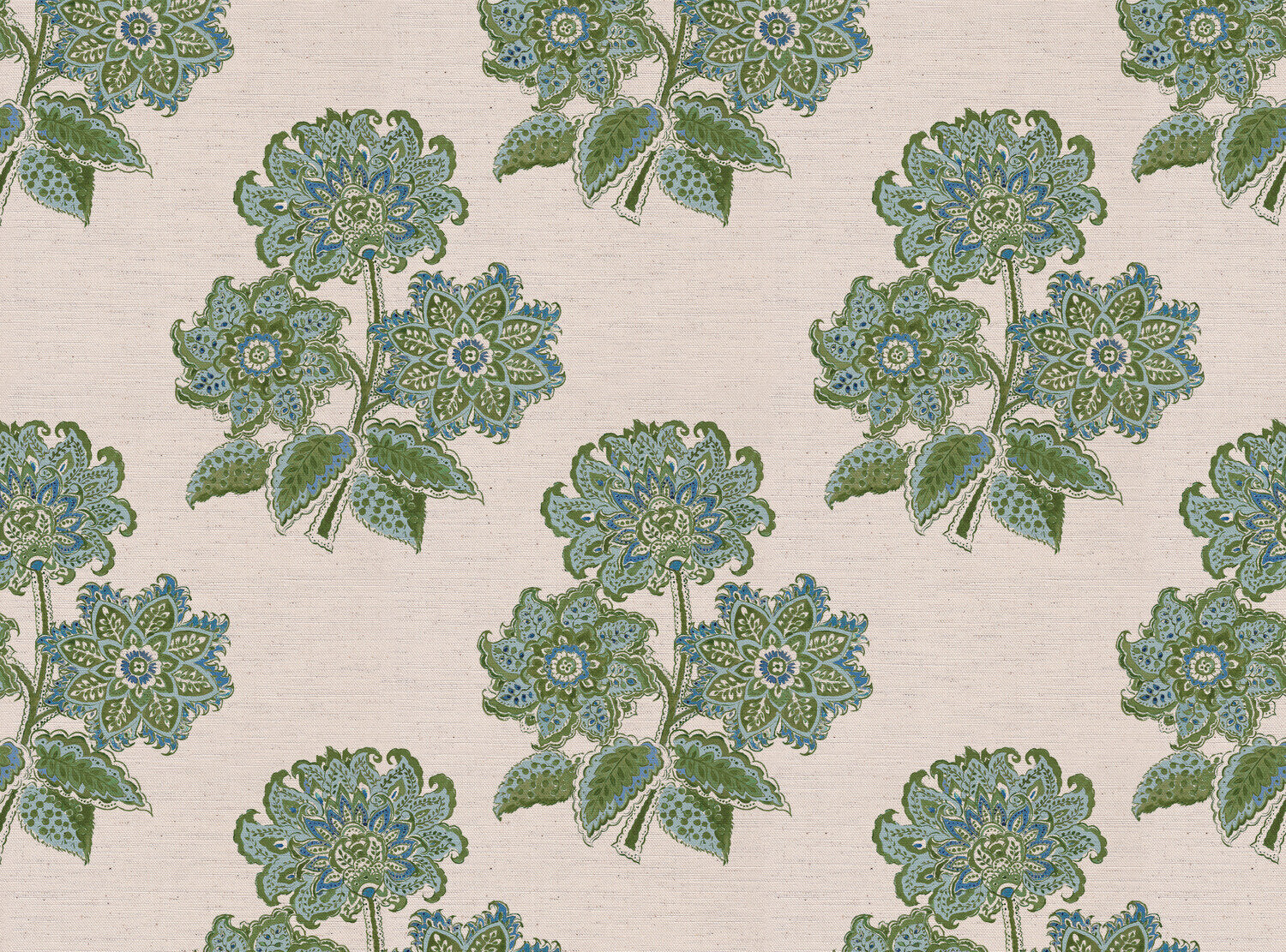 CW: Blue and moss green | BASE: Natural Luxury Linen