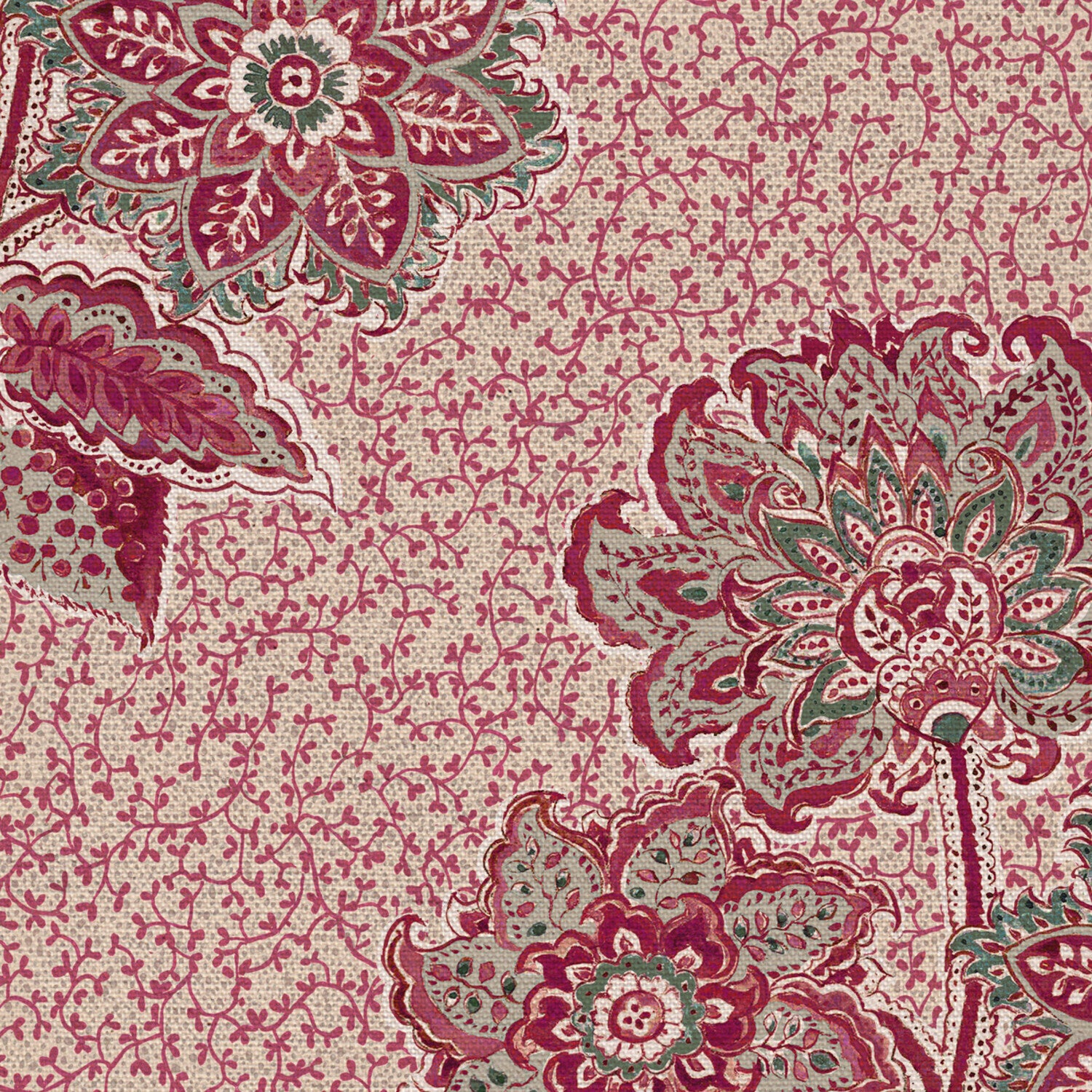 CW: Damson and sage intricate background | BASE: Natural Luxury Linen | HERO