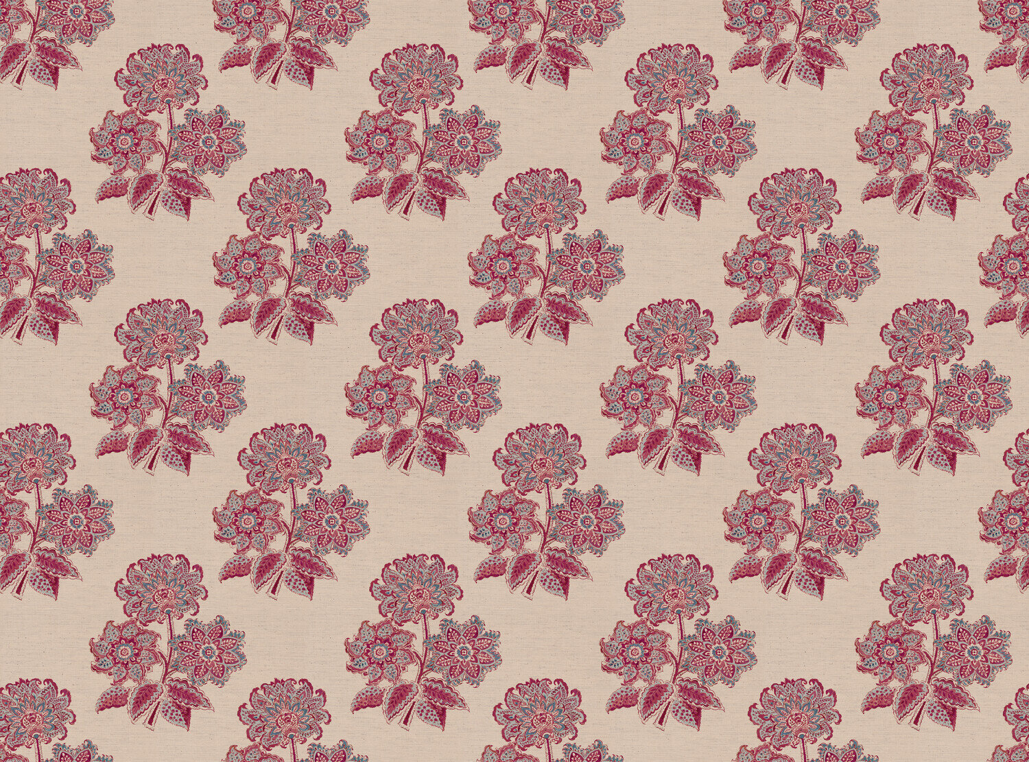 CW: Deep pink and blue | BASE: Natural Luxury Linen