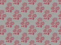 Pinky red and blue with blue intricate background