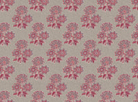 Pinky red and blue with grey blue intricate background