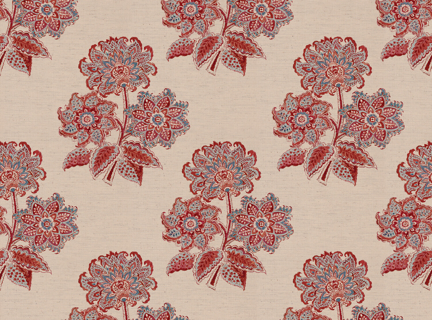 CW: Terracotta and blue | BASE: Natural Luxury Linen