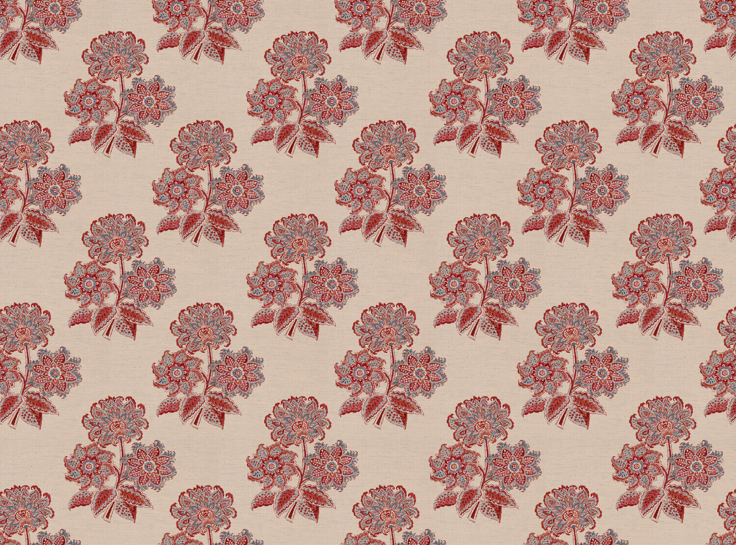 CW: Terracotta and blue | BASE: Natural Luxury Linen