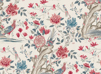Warm red and grey blue