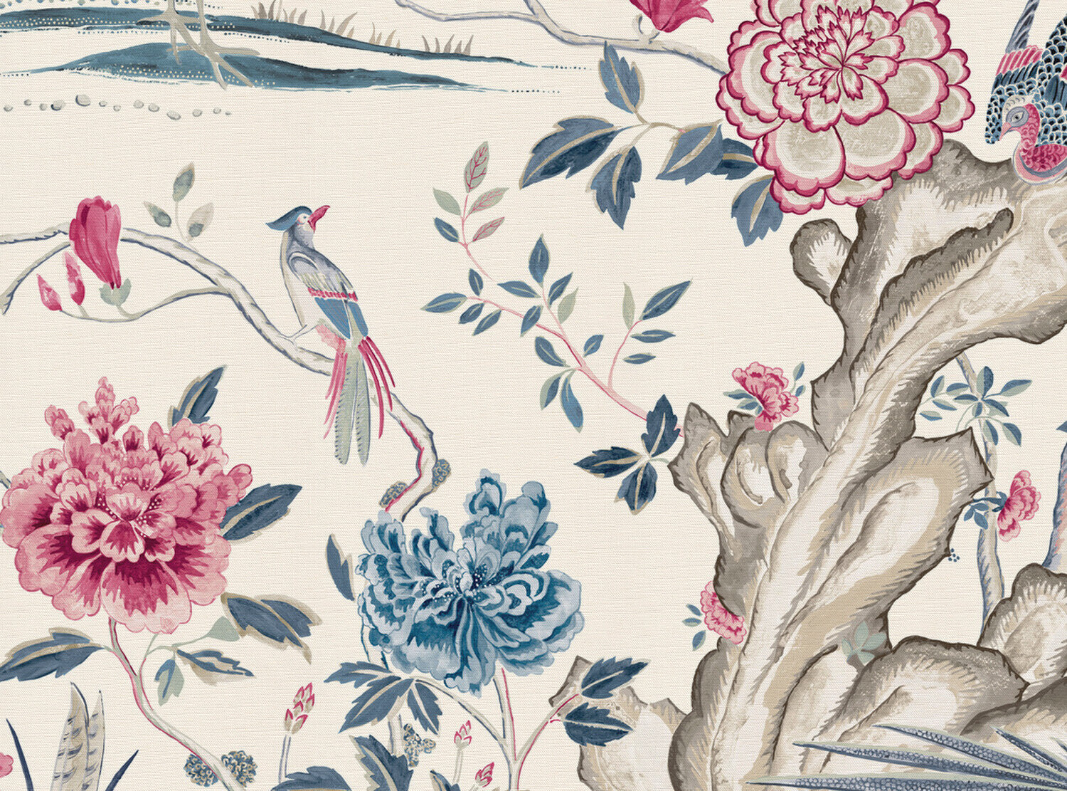 CW: Pinky red and blue light ground | BASE: Luxury Linen
