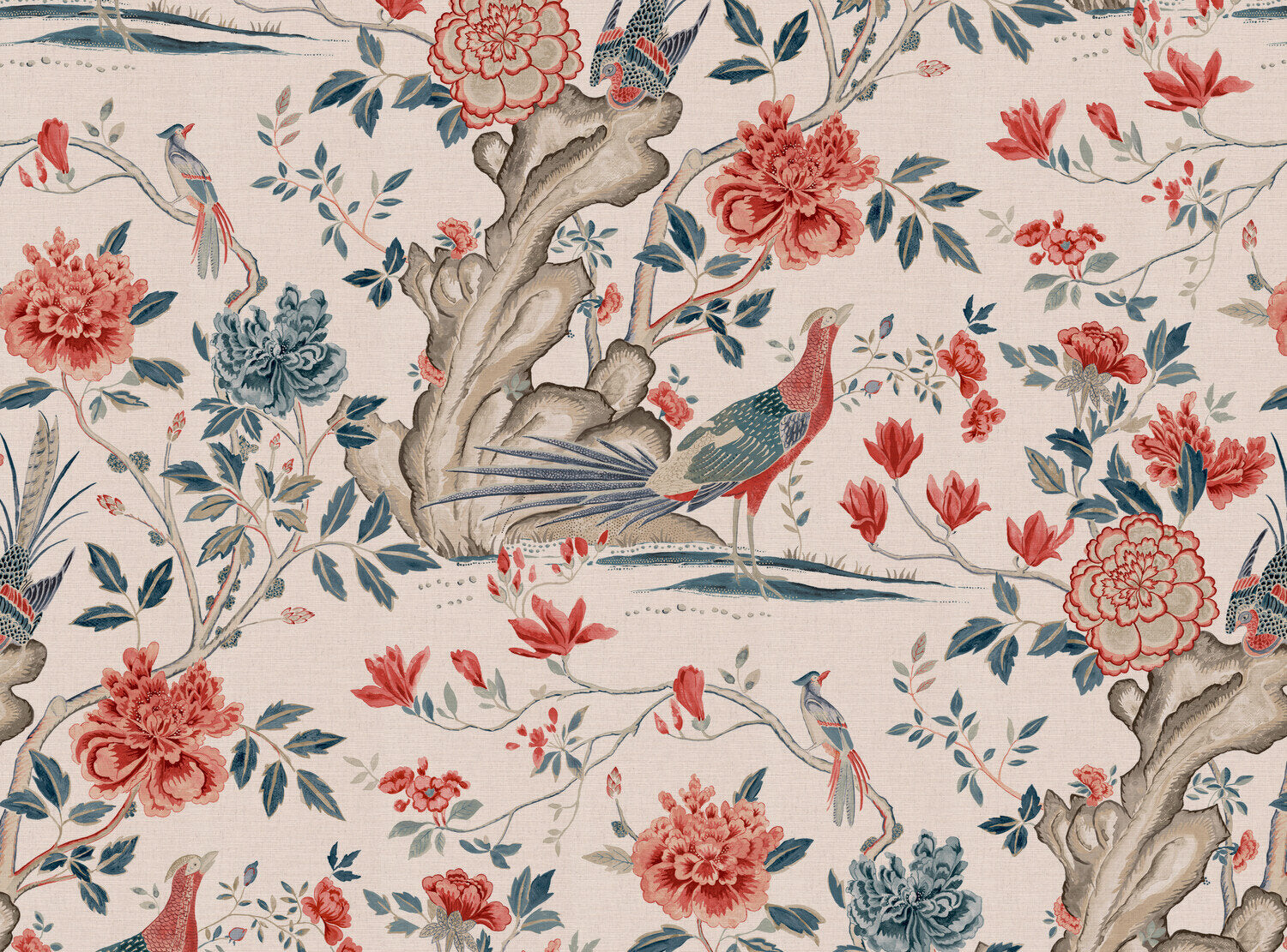 CW: Coral and grey blue | BASE: Mercia Linen